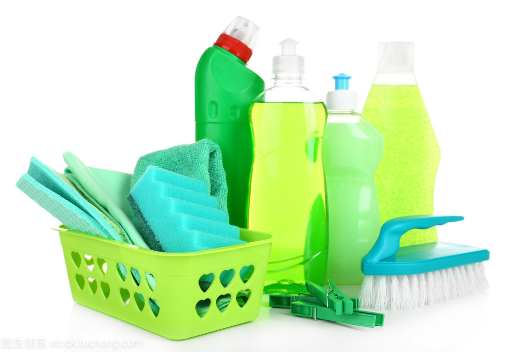 孤立在白色的清潔產(chǎn)品